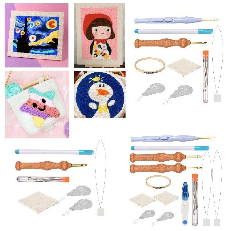 Punch Needle Embroidery Kit Easy Embroidery DIY Needlework