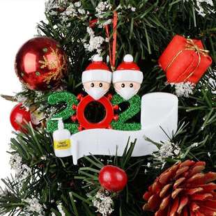 Happy New year 2023 Christmas Decoration hanging Xmas tree