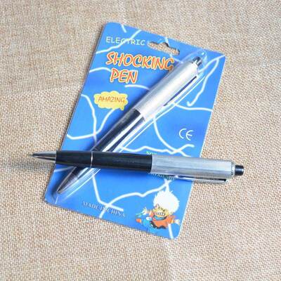 New Funny Novelty Metal Pen Electric Shocking Toy Utility G
