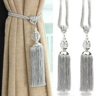 2 PC/Lots Rope Curtain Tiebacks Curtain Tassels Fringe Tie B