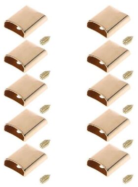 10pcs Leather Craft DIY Metal Zipper Tail Clips Buckle Stop