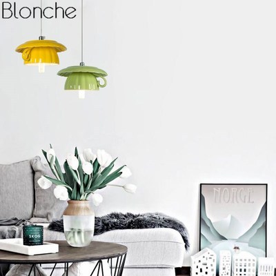 Nordic ea eapot Led Pendant Lights Cerac Hanglamp Lunaire M