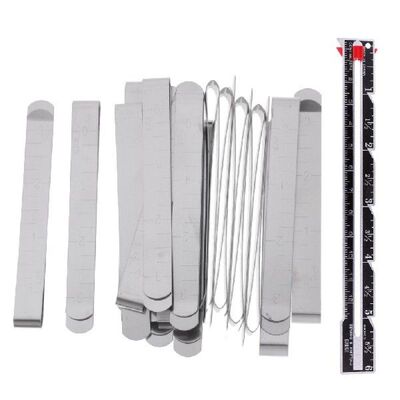 21Pcs Metal Alloy Measure Clip Hemmer No Pin With Sewing