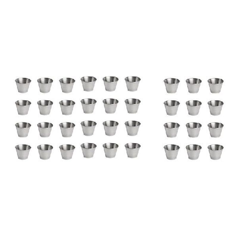 36 Pcs Stainless Steel Condiment Sauce Cups,Commercial