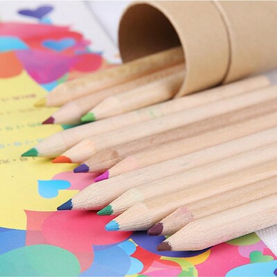 12 pcs/lot 12 New Colored Pencils for Kids School Supplies