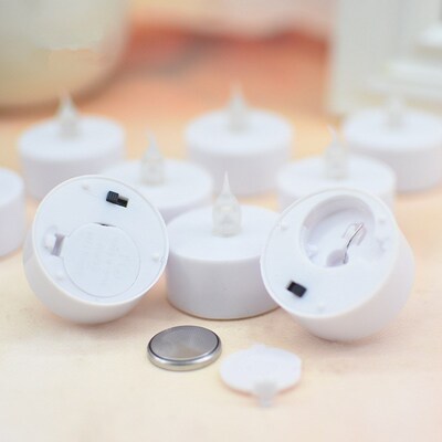 10PCS Electronic LED Tea Light Candles Realistic Battery-Pow