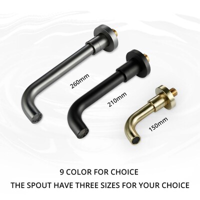 Hot And Cold Water Bathroom Faucet Wall Mount Mixer Sink Tap