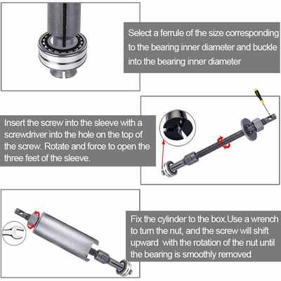 Bike Bearing Puller Remove Tool Kit Bearing Removal Tool Set