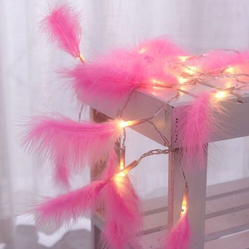 2M 20 Lights LED String Light Feather Fairy Handmade New Yea