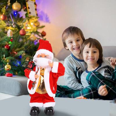 2021 New Musical Santa Claus Toy Singing Santa Doll Toy Xmas