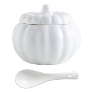 Bowl Pumpkin Ceramic Soup Bowls Lidsteamed Steam Pot