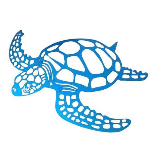 Metal Sea Turtle Ocean Theme Decor Wall Art Beach