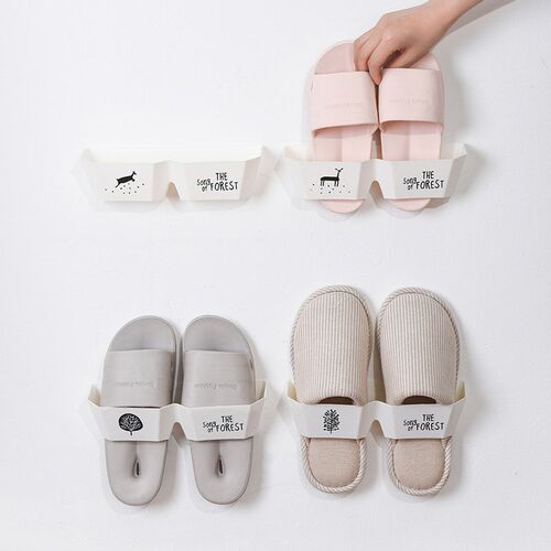 Shoes Organizer Rack Wall-Mounted Hanger New 1PC Elk Adhesiv