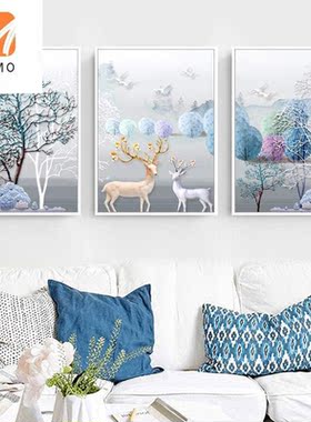 New diamond painting full diamond living room triplicate pa