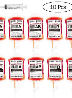 BESTONZON Reusable Set Liquid Bag Zombie Party Favors