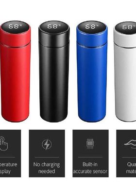 Portable Vacuum Flask Digital Thermal Water Cup Stainless