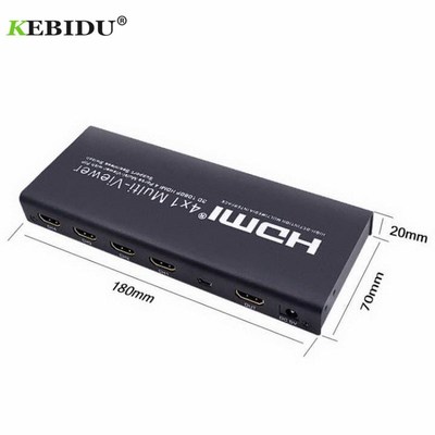 4x1 HDMI Multi-Viewer 1080P 3D HDMI Quad Screen Real Time Mu