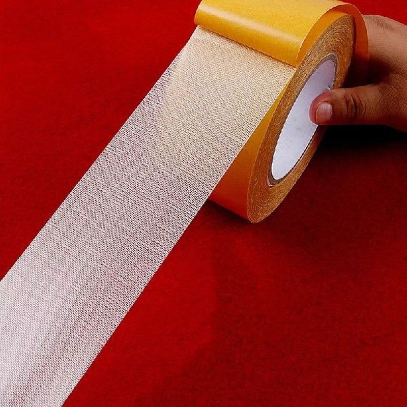 Fixation Of Double Sided Cloth Base Tape Translucent Mesh