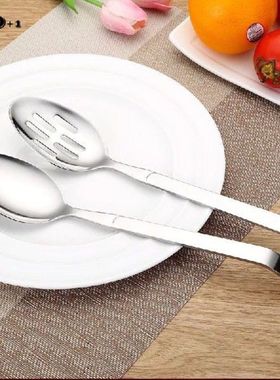 Stainless steel Salad spoon set Dinner Serving Spoon Soup