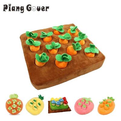 Pulling Radish Dog Toy Fruit Mushroom Smell Sniff Mat Pad