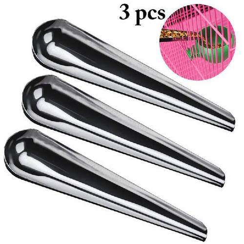3pcs Stainless Steel Bird Cage Feeder Feeding Supply Parrot