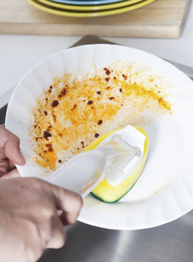 1 Dish Wand and 7 Refill Replacement Heads Kitchen Dish Spon