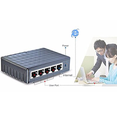 Switch Desktop Gigabit LAN Hub Exchange Ethernet 5-Port Adap