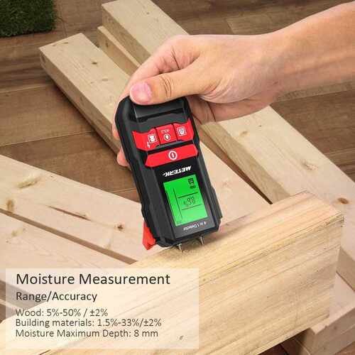Meterk 4 in 1 Professional Digital Depth Metal Detector Wall
