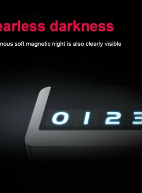 Car Phone Number Temporary Parking Card Plate Night Hidden A