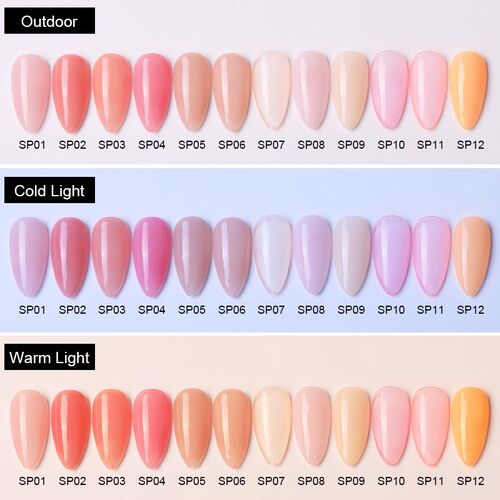 BORN PRETTY Pink Jelly Nail Gel 6ml Semi-transparent Purple