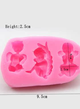 1pcs 3 Style Little Angel Molds DIY Silicone Fondant Cupid C