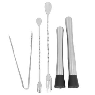 Cocktail Muddler,5 Pcs Stainless Steel Cocktail Accessory