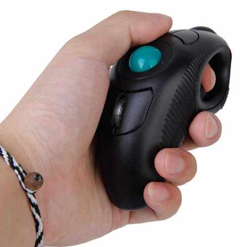 Digital 2.4GHz Wireless Trackball Mouse Ergonomic Design Fin