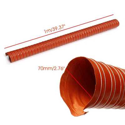 Universal Car Air Ducting Pipe Flexible Air Vent Hose Tube H