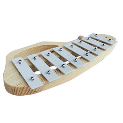 Hand Knock Xylophone Glockenspiel with Mallets 8 Tones Alumi