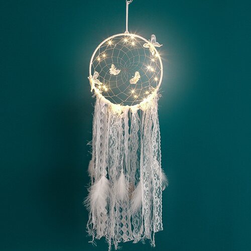 Novel Dream Catcher LED Stars String Lights DIY Wind Chimes