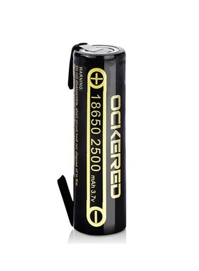Original 18650 3.7V 2500mah Black Rechargeable Lithium Batte
