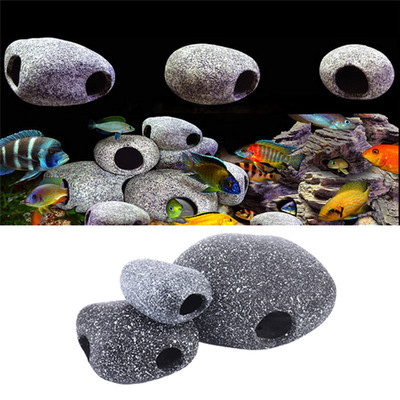 Fish and Shrimp Breeding Marbles Ceramic Rock Cichlid Stone