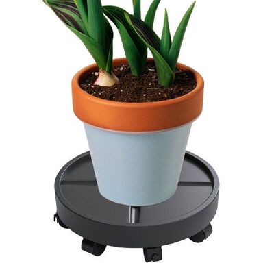 Planter Caddy With Wheels Plant Tray Rolling Plant Stand