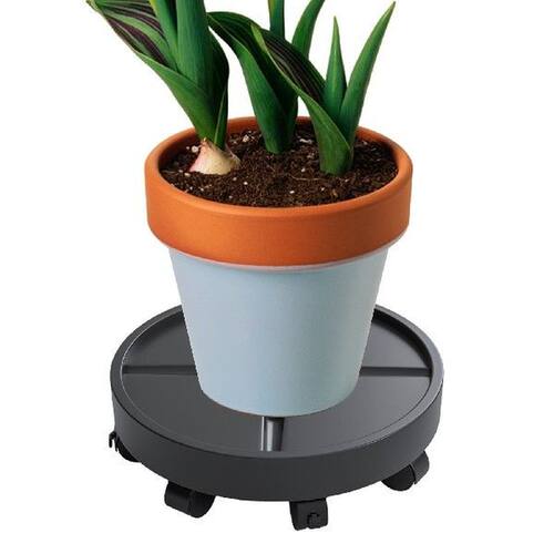 Planter Caddy With Wheels Plant Tray Rolling Plant Stand
