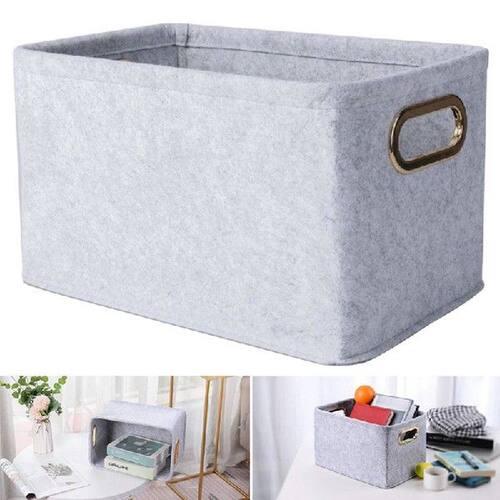 Collapsible Storage Bins Foldable Felt Storage Basket