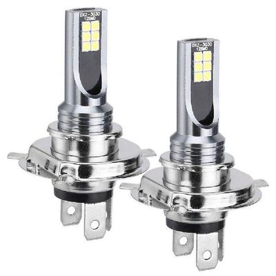 2Pcs 14000LM Car H4 Headlight Globes Bulbs LED Lamp High
