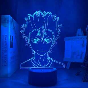 3d Lamp Anime Haikyuu Nishinoya Yuu Figure for Kids Child Be