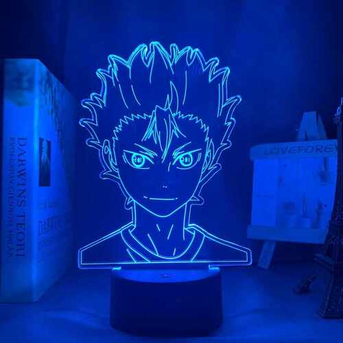 3d Lamp Anime Haikyuu Nishinoya Yuu Figure for Kids Child Be
