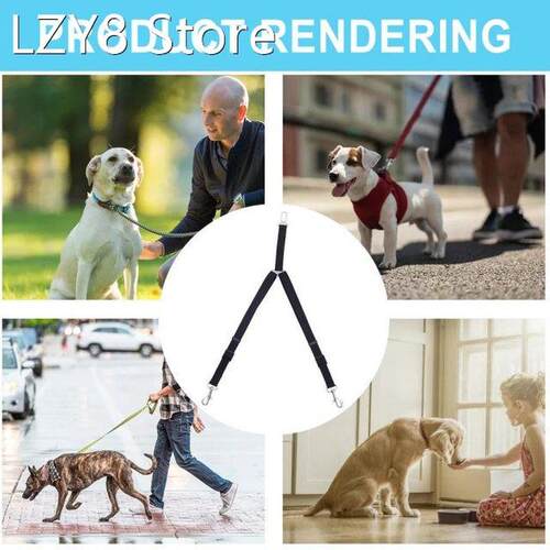 Double Dog Leash Two Dog Adjustable Dog Leash Length Dog Lea