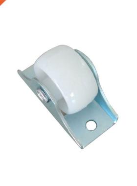 White Rail Fixed Orientation Casters Small One-Way Wheel Fur