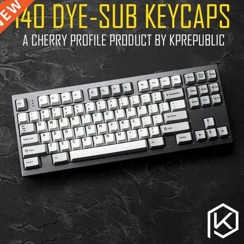 kprepublic 139 Cherry profile Dye Sub Keycap Set thick PBT p