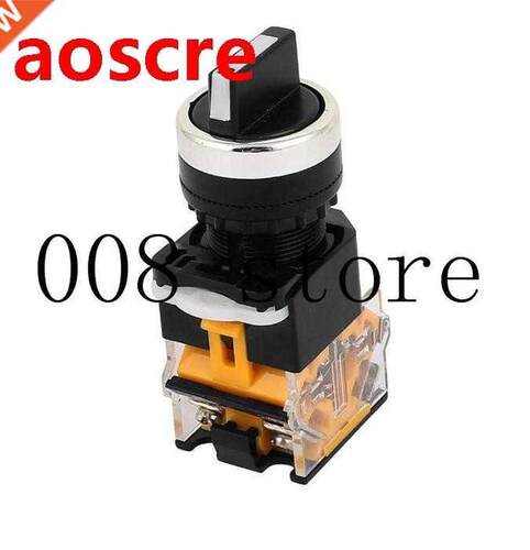 LA38/203 22mm Panel Mounting NO/NC DPST 2 Position Rotary Se