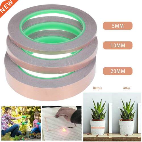5/10/20mmX20m Copper Slug Tape Adhesive Copper Slug Snail Ba