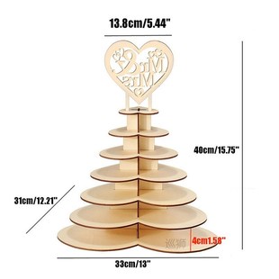 Wooden Heart-Shaped Love Chocolate Frame Wedding Wooden Orna